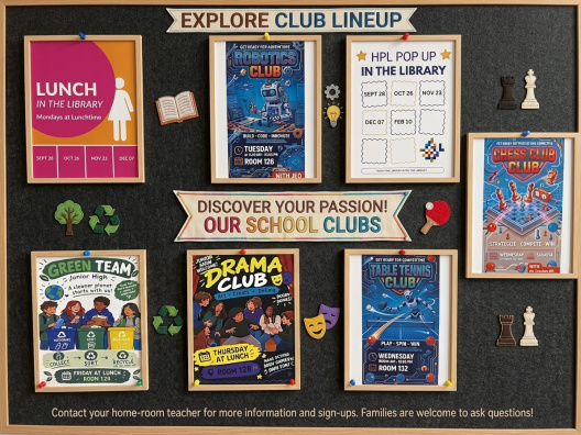 RRS Lunch Time Clubs Are Starting!
